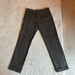 Brunello Cucinelli Gray Cotton Trousers Sz 46